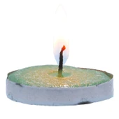 Tea Lights Yeşil Mum 5 li 1 Paket thumbnail 1