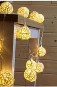 h Hasır Toplar Led Işık 2 metre GÜN IŞIĞI Dekor Lambası thumbnail 2