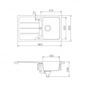 Schock Formhaus D-100 Moonstone-08 A Bej Granit Eviye thumbnail 2