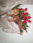 Flower Power Bebek Tulumu thumbnail 4