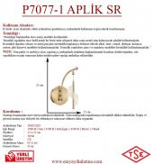 Eray Aydınlatma P7077-1 Aplik Sarı thumbnail 2