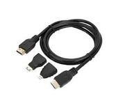 Hdmi Kablo 1.5 Metre 3'Lü Set (Micro Hdmi Hdmi*Mini Hdmi Hdmi thumbnail 3