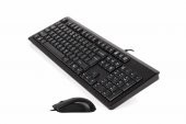A4 Tech Kr-9276 Q Usb Fn Multimedya Klavye+Optik Kablolu Mouse Set thumbnail 2