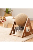 Ahşap Ipli Kedi Oyuncagi Topu thumbnail 5