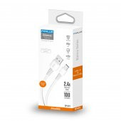 FitPlus Bianca B421 USB - Micro USB Flex Şarj Kablosu 2.4A 1mt thumbnail 5