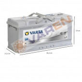 Varta Silver Dynamic I1 12 V 110 Ah 920Cca Akü thumbnail 2
