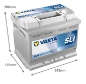 Varta Blue Dynamic D24 12 V 60 Ah 540 CCA Akü - 2025 thumbnail 2