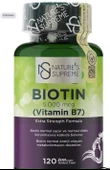 Natures Supreme Biotin 5000 Mcg 120 Kapsül thumbnail 1