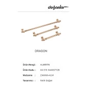 Doğanlar Dragon 192 mm Mobilya Kulp Albrifin thumbnail 3