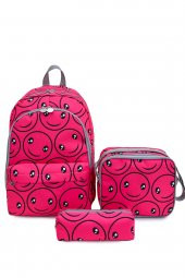 Superbag Okul Çantası 3Lü Set Smile Pembe thumbnail 1