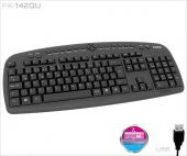 FK-142QU USB Q TR MM S�YAH KABLOLU KLAVYE thumbnail 1