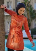Mayovera Batik Tarçın Tek Üst Mayo thumbnail 1