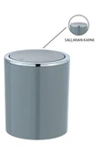 Gri, Çöp Kovası 2 Litre - İnca Model thumbnail 2