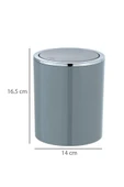Gri, Çöp Kovası 2 Litre - İnca Model thumbnail 3
