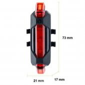 ZhlTools Usb Şarj Edilebilir Bisiklet Led Lamba thumbnail 4