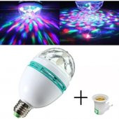 Zhltools Döner Renkli Led Başlıklı Led Disko Topu Gece Lambası thumbnail 1