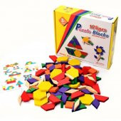 Ahşap 125 Parça Blok Eğitici Tangram Puzzle thumbnail 1