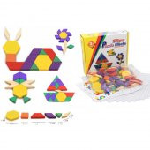 Ahşap 125 Parça Blok Eğitici Tangram Puzzle thumbnail 5