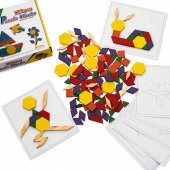 Ahşap 125 Parça Blok Eğitici Tangram Puzzle thumbnail 6