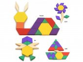 Ahşap 125 Parça Blok Eğitici Tangram Puzzle thumbnail 7