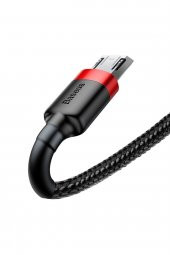 Baseus Cafule 2.4a Micro Usb 0.5 Metre Şarj Kablosu Siyah thumbnail 3