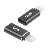 LinkTech O190 Type-C to Lightning Dönüştürücü Metal Adaptör thumbnail 6