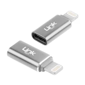 LinkTech O190 Type-C to Lightning Dönüştürücü Metal Adaptör thumbnail 5