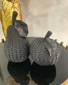 Dekoratif 2'li elma armut biblo polyester thumbnail 8