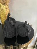 Dekoratif 2'li elma armut biblo polyester thumbnail 7