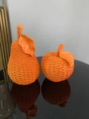 Dekoratif 2'li elma armut biblo polyester thumbnail 10