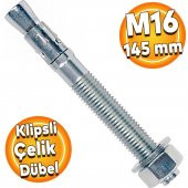 Klipsli Çelik Dübel M16x145 mm thumbnail 1