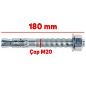 Klipsli Çelik Dübel M20x180 mm thumbnail 2