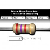 OEM 2.7 Kr (Kiloohm) Direnç 1/4 Watt (5 Adet) thumbnail 1