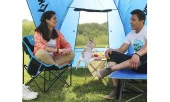 KingCamp Moon Kamp Sandalyesi Siyah Mavi thumbnail 5