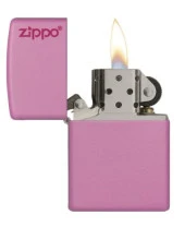 Zippo Pink Logo Çakmak / Pembe Zippo thumbnail 2