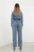 Kadın Oversize Jean Tulum Mavi thumbnail 6