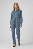 Kadın Oversize Jean Tulum Mavi thumbnail 1