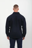 Erkek Oversize Jean Gömlek Lacivert thumbnail 6