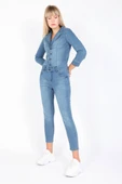 Kadın Jean Tulum Pantolon Mavi thumbnail 3