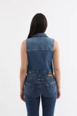 Banny Jeans Kadın Mavi Yelek thumbnail 6