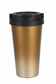 Kaliteli Çift Katman Paslanmaz Çelik 500 ml Termos Bardak Gold thumbnail 1