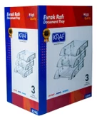 Kraf Evrak Rafı 3lü Şeffaf 829G thumbnail 1