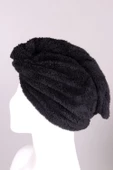 Mikrofiber Düğmeli Saç Kurulama Havlu Bone thumbnail 1