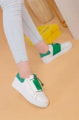 Alvaro Beyaz Yeşil Renkli  Sneaker thumbnail 5
