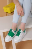 Alvaro Beyaz Yeşil Renkli  Sneaker thumbnail 6