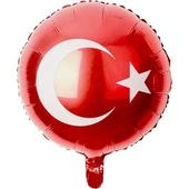 Folyo Balon Türk Bayrağı 18" thumbnail 2