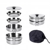 KingCamp BACKPACKER III SILVER YEMEK SET (2 KISI) thumbnail 2