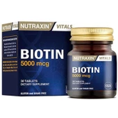 Nutraxin Biotin 5000 mcg 30 Tablet thumbnail 1