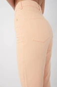 Kadın Basic Paçası Kesik Jean Pantolon Somon thumbnail 6