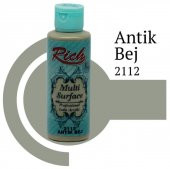 Rich Multi Surface 2112 Antik Bej Akrilik Boya 120 cc thumbnail 2